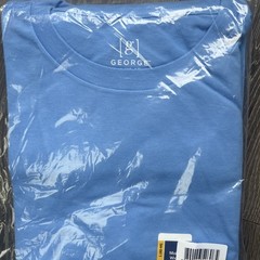 Pack of 2 Men’s Large T- Shirts, Ultramarine Blue. New. Brand: George.