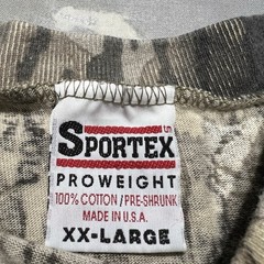 Vintage 90s Sportex Adult 2XL Turkey Camo T-Shirt Mossy Oak Break Up USA