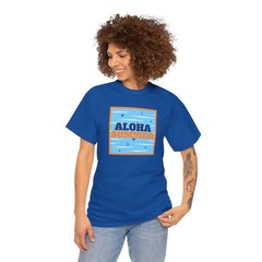 Aloha Summer Nautical Beach T-Shirt: Gildan Tropical Adult Tee