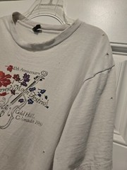 Vintage Harvest Moon Festival Shirt 1989 Music Band Large Colorado Thrashed 80s