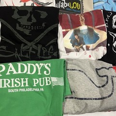 16 Tees Graphic T Shirt Lot Mix Modern Joblot For DIY Craft Upcycle Tie Dye Etc.