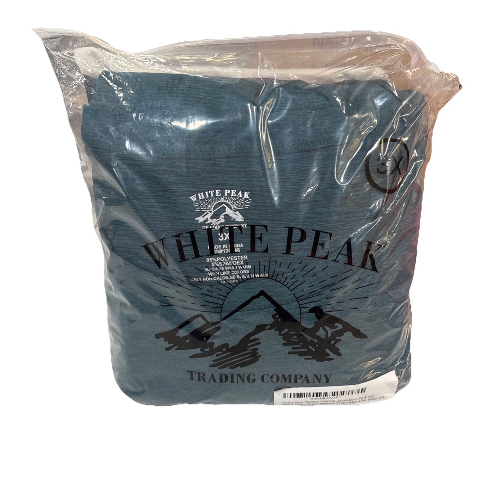 White Peak New Men Short Sleeve Variety 4 Pack Of Shirts Size 3X (Big & Tall)