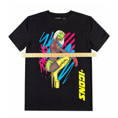 Hudson Outerwear Graphic T-Shirt Icons Black Short Sleeve Mens S