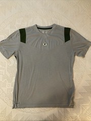 Nike Dri Fit NFL On Field Green Bay Packers Short Sleeve Shirt Men’s XL 1577