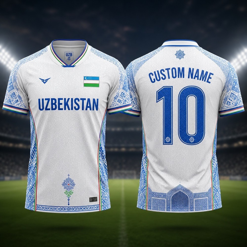Uzbekistan Custom Name Number Shirt Personalized Soccer Fan Jersey All Sizes