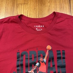 Nike Air Jordan Graphic T Shirt Mens 2XL XXL Red Jump Man Basketball 100% Cotton