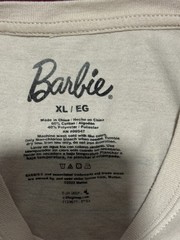 Barbie Iconic Car Graphic T-Shirt Size X Large Beige Mattel XL