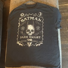 Batman Ouija Board Gotham City Dark Knight Black T-Shirt DC Comics Men’s XL