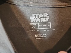 Star Wars TShirt Unisex Gray Graphic C-Life Group Short Sleeve X Wing Death Star
