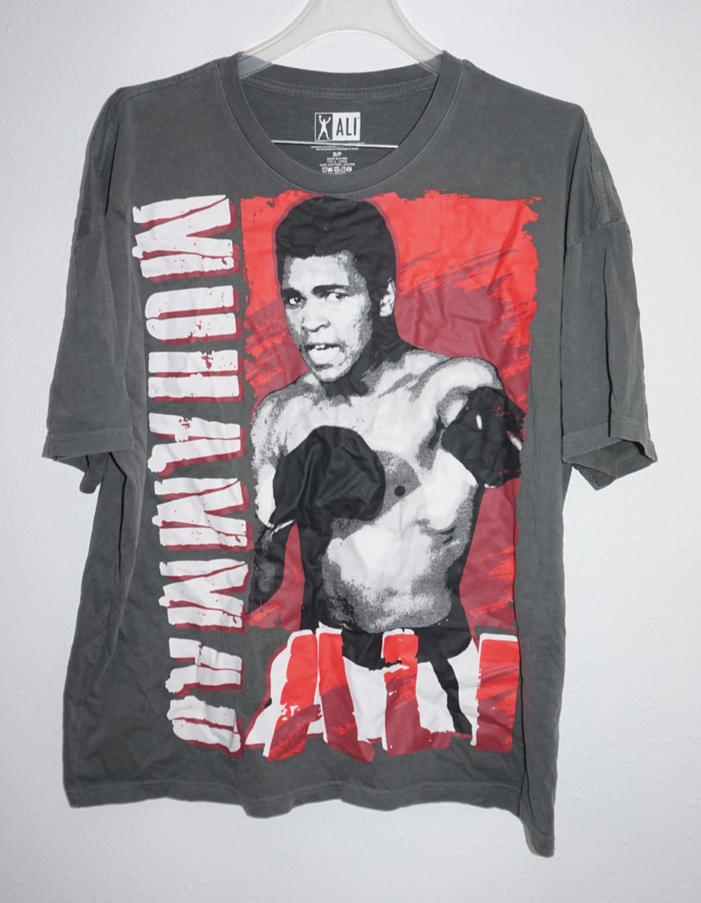 Muhammad Ali Gray T Shirt Mens Sz S