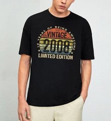 Vintage 2008 Limited Edition 18-Year-Old 18th Birthday T-Shirt S-4XL