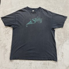Vintage Y2K Split Skateboarding Faded Distressed Graphic T-shirt Size XL 90s