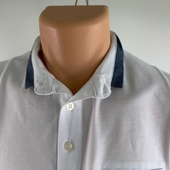 White by Nature Men 100% Cotton Short Sleeve High Neck T-Shirt White Size S NWT