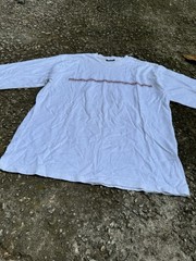 Vintage Y2K Ivy Crew Explorer Men’s White Graphic Print Long Sleeve T-Shirt M