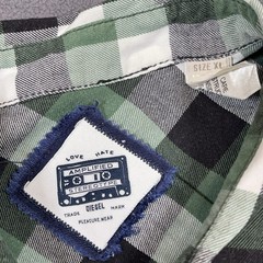 Diesel Amplified Plaid Flannel Shirt Mens XL Green Button Up L/S Y2K Style EUC