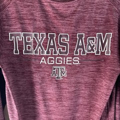 Aggie Long Sleeve Men’s Small Augusta Sportswear Moisture mgmt Texas A&M