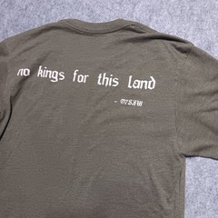 One7six Shirt Mens Small Green No Kings For This Land Logo Supdef FOG Military