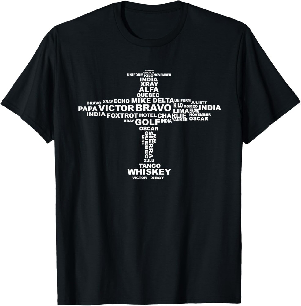 Full Phonetic Alphabet Shirt | Cute Plane Letters Tee Gift T-Shirt