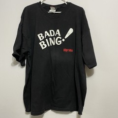 VTG 2000 Y2K Men’s Black HBO The Sopranos ‘Bada Bing!’ Logo T Shirt XXL *Flawed*