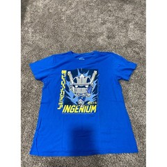 My Hero Academia Ingenium Tenya Iida Blue Graphic T-Shirt Funko Pop Tees Mens M