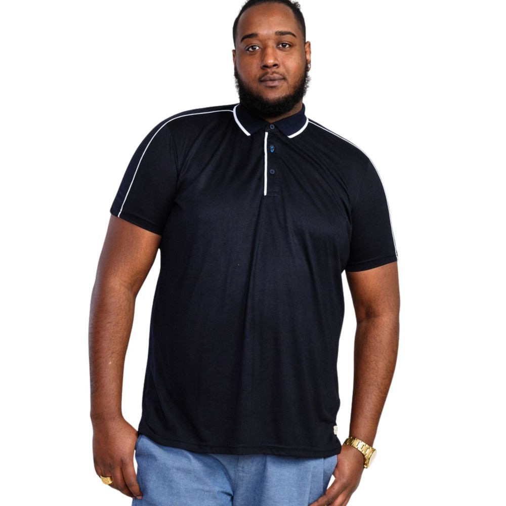 D555 Mens Sussex Big Tall Kingsize Jersey Ribbed Collar Polo Shirt – 5XL