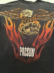 Men’s Biker Boxy Harley Eagle Style Tshirt Sz Medium Distressed Look NWT