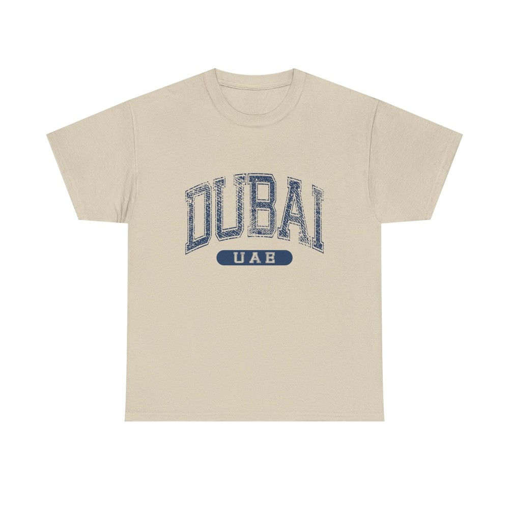 Dubai UAE Classic Varsity Style T-Shirt TouristVintage Retro Tee