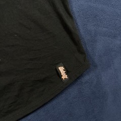 UndrDog Hemp Mens Curved Hem T Shirt Black First Gen Athletic Fit Tee V1 Size L