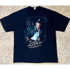 Vtg Tim McGraw Emotional Traffic Tour T-Shirt Mens XL Black 2011 Alstyle Graphic