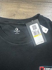 Converse All Star Chuck Taylor Black Short Sleeve Cotton Blend T-Shirt Men’s MED