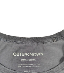 Outerknown Shirt Men’s Large Blue Lightweight Organic Pima Cotton Tee Soft GUC