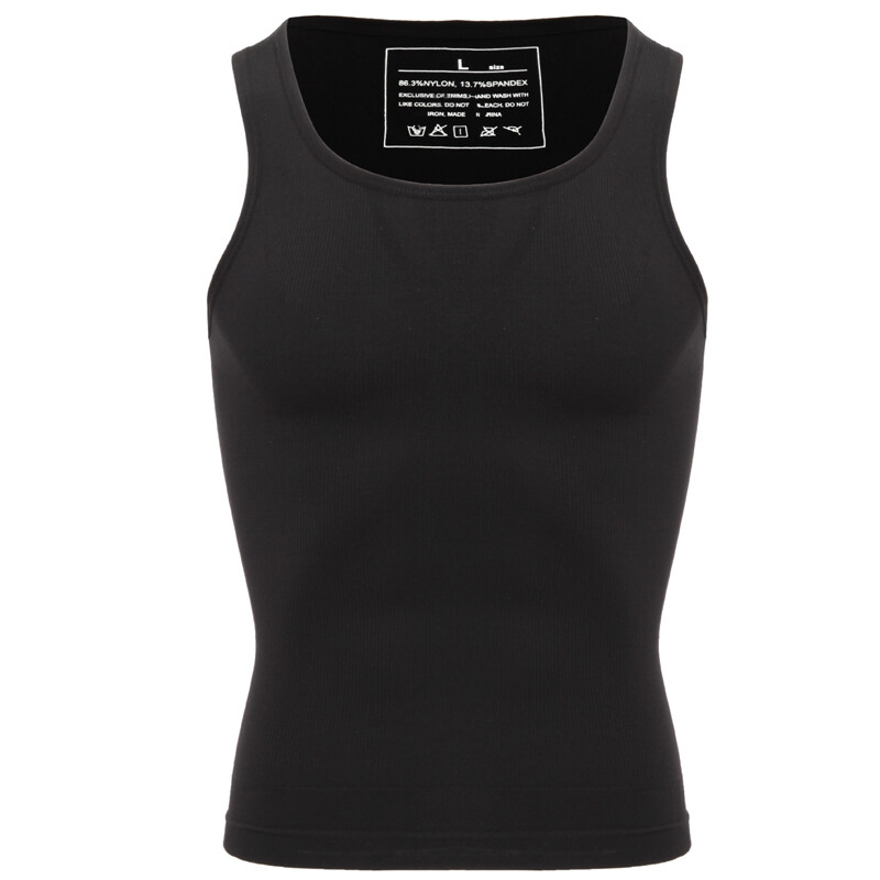 Mens Belly Compression Vest T Shirt Slimming Body Shaper Shapewear Tank Top