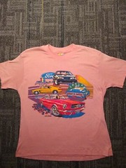 Vintage Ford Mustang Shelby GT Boss Shirt Size Large 80s Tee Ford Motors USA