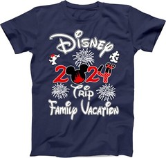Disney Family Vacation 2024 fire works, Mickey, Minnie, Family Trip, Squad