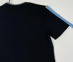 DKNY Sport Black/White Logo Stripe Crew Neck Short Sleeve T-Shirt Size S.