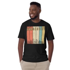 Retro 1970’s Style Kansas City Skyline T-Shirt, Kansas City, Retro 1970’s,
