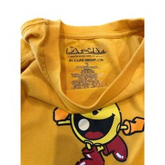 Pac-Man Long Sleeve Gold Cotton Graphic T-Shirt By C-Life Group Men’s Sz M Med