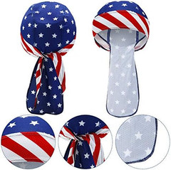 3 Pcs Do Rags Dew Rag Skull Caps for Men Bandana Beanie Hats Pirate Hats Cycling