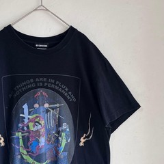 NOT CONVENTIONAL Logo T-Shirt Black Graphic Tee Free Size