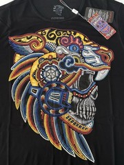 ¡Ay Güey! Men’s Lot of 5 Black Studded Graphic Print Crew Neck T-Shirt Size XL