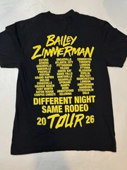 Bailey Zimmerman Different Night Same Rodeo 2026 Tour T-Shirt