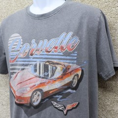 Chemistry Corvette Graphic T Shirt Mens Large Gray C6 Logo (see photo for flaw)