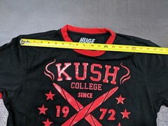Huge New York Kush College Since 1972 Rolling Dept 420 Pot Urban wear ringer
