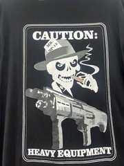 Dealer of Defense Shirt Mens Sz XL Long Sleeve Black Graphic Mafia Skull