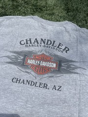 VTG 2007 Harley Davidson T Shirt H-D Chandler Arizona R.K. Stratman XL Men Gray.