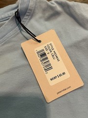 NWT Peter Millar Crown Lava Wash Pocket Tee Blue Mens Size Small $65