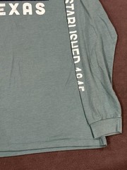 Home Free T Shirt Mens Large Teal Texas Established 1845 Sunset Graphic Cotton