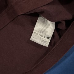 Carhartt Short-Sleeve T-Shirt Men’s XL Plum Worn/Fade Chest Pocket Grunge Stoner