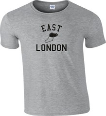 East London Retro Track T-Shirt – Running, College, Souvenir, Various Colours