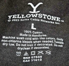 Yellowstone Western Cowboy Horse Black Short Sleeve T-Shirt – NWOT Size LARGE